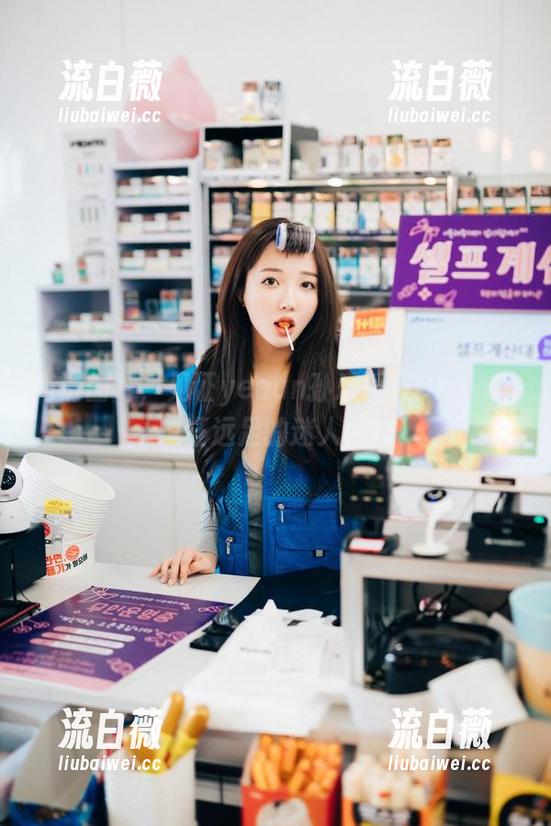 高清图片，见证yeeun孙乐乐在DJAWA疯狂远足的迷人傻样