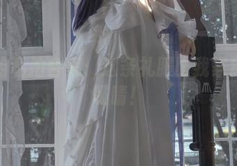 九言的私拍合集：这条礼服比我家狗子还吸睛！